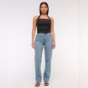 Abercrombie & Fitch Light Blue Straight Leg Jeans